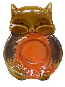 Vintage Mini Löffel Rest Chipmunk Teebeutel Teelichthalter Keramik 4" Retro Ring - Bild 1 von 9