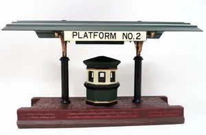 Department 56 Metal Tin Roof 2-Sided Train Station Platform - Picture 1 of 5