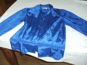 HOMBROS ACOLCHADOS AZUL REAL LA BLUSA TALLA 8 - Imagen 1 de 7