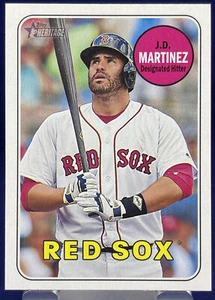 Topps Heritage High Number 2018 JD MARTINEZ BOSTON RED SOX SP Base Card #710 - Picture 1 of 2
