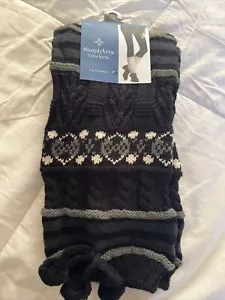 SimplyVera Legwarmers Black - NWT - Picture 1 of 2