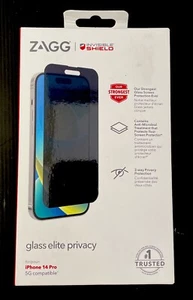NEW ZAGG Invisible Shield Glass Elite Privacy iPhone 14 Pro - Photo 1 sur 1