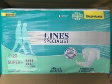 Pannoloni Lines Specialist Super+ 80 Pezzi Misura Grande Pannoloni Per Anziani