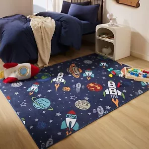 SLEEP ZONE Kids Rugs for Playroom, Area Rugs for Boys Bedroom, Washable Nurse... - Picture 1 of 7