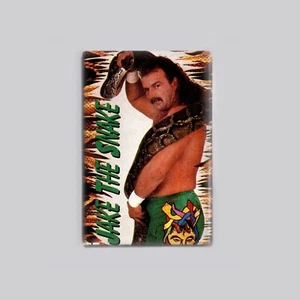 JAKE THE SNAKE ROBERTS - IMÁN DE NEVERA 2"x3" (póster de lucha libre vintage) - Imagen 1 de 3