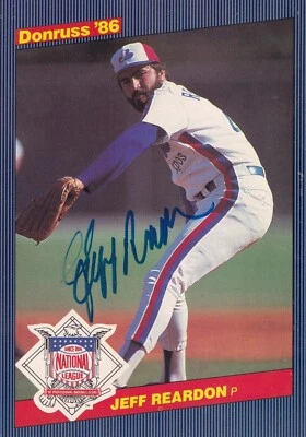 Tarjeta firmada por Jeff Reardon 1986 Donruss All-Stars 3,5x5 #33 certificado de autenticidad Bas gemelos automática Foto 1 de 4