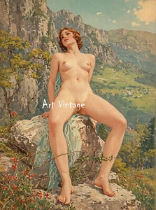 Erotic art Nude Hot Vintage Canvas Passion of Love Collection ER1006 - Bild 1 von 2