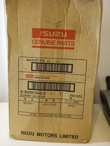 Escavatore OEM - Filtro olio Isuzu 8-94391-049-2 - Nuovo con scatola SPEDIZIONE GRATUITA - Foto 1 di 4