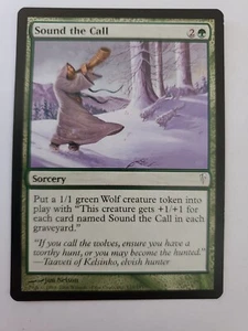 MTG Magic The Gathering Card Sound the Call Sorcery Green Coldsnap 2006 - Picture 1 of 2
