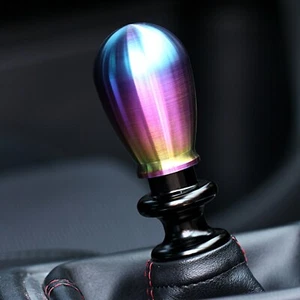 SSCO MATTE BRUSHED NEO CHROME CR 450 GRAMS SHIFT KNOB SHIFTER WEIGHTED TEAR DROP - Picture 1 of 6