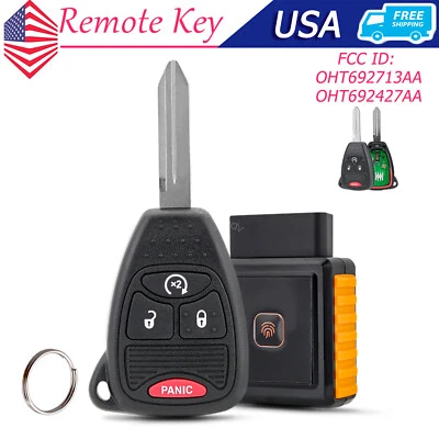 Jeep Wrangler Patriot 2012 2013 2014 2015 2016 brújula llavero + programador Foto 1 de 4