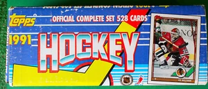 1991 Topps Hockey Complete Set (528) Cards In Box MINT - Picture 1 of 3