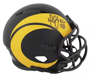 Rams Marshall Faulk Authentic Signed Eclipse Speed Mini Helmet BAS Witnessed - Picture 1 of 2