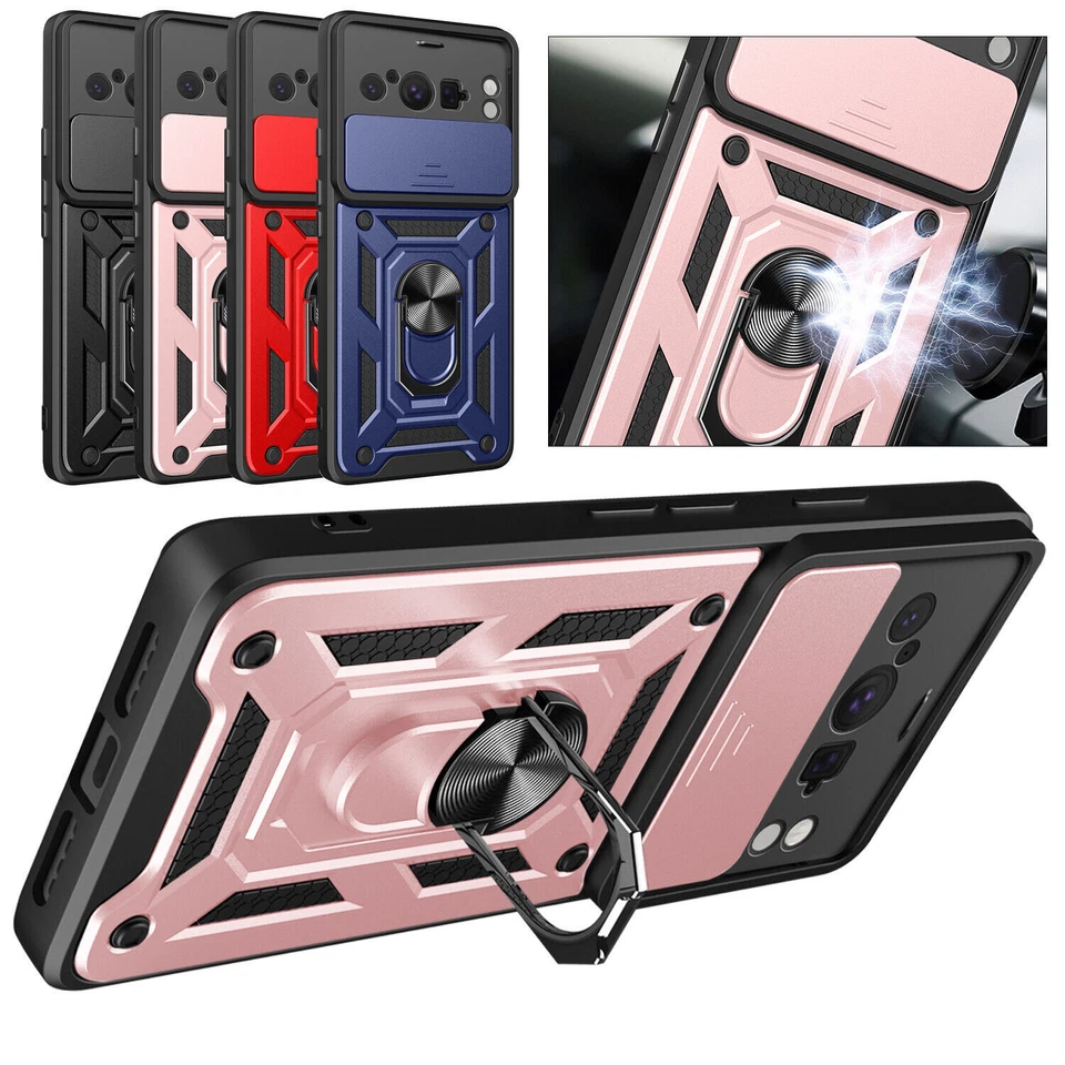 For Google Pixel 9 Pro Pixel 8 Pro 8A Shockproof Holder Armor Hybrid Phone Case - Image 1 of 1