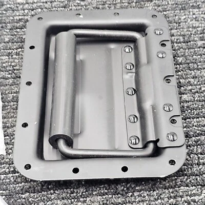 MONROE PH-0309 Recessed Folding Pull Handle Black Steel 4LAP3 - Изображение 1 из 4