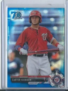 2017 Bowman Draft Carter Kieboom BLUE 70TH Refractor /200 - Picture 1 of 1