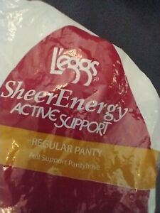 Leggs SheerEnergy Active Support Pantyhose Reg-Panty Full Support Size Q: 1 Pair