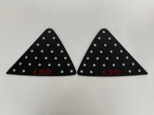 Rear Glass Window C Pillar Plate Red 2p for 2008 2011 Hyundai Elantra i30 - Picture 1 of 5