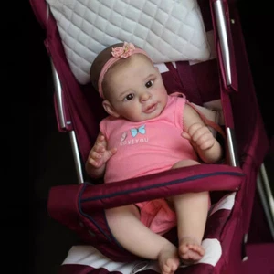 19in Kids Gift Handmade Silicone Body Reborn Baby Doll Jaylan Lifelike Newborn - Picture 1 of 3