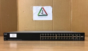 Cisco SG300-28MP with Brackets Cisco 28-Port Gigabit PoE Managed Switch -Inc VAT - Picture 1 of 8