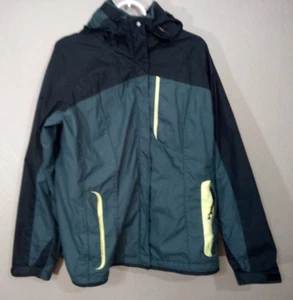 COLUMBIA Women Jacket Extra Large Interchange Hooded Nylon Full Zip Fleece inner - Picture 1 of 10
