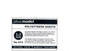 Plus model - Plástico Placas 1,2 MM 1,2mm 110-190mm 2 Pieza Nuevo Ovp Punta para - Imagen 1 de 1