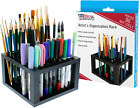 U.S. Art Supply 96 Hole Plastic Pencil & Brush Holder - Desk Stand Organizer Ho