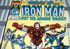 Marvel Comics WHAT IF #8 IRON MAN lost the Armor Wars? from Dec. 1989 in VF-