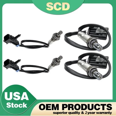 4 Pcs Up+Downstream O2 Oxygen Sensor For GMC Sierra 1500 OEM 234-4018 234-4012 Foto 1 de 4