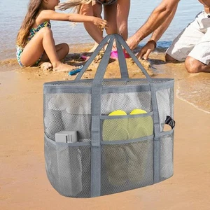 Mesh Beach Bag Horse Grooming Organizer Bag for Beach Vacation Essentials - Picture 1 of 7