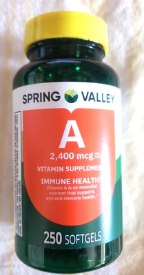 Vitamin A Eye And Immune Health 250 Softgel 2400 MG Each - Image 1 of 4