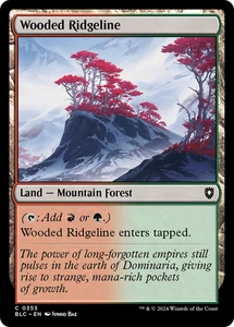 Wooded Ridgeline #353 | Near Mint | BLC Bloomburrow Commander Magic MTG - Picture 1 of 1