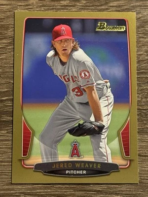 Jered Weaver 2013 Bowman Gold #9 Los Angeles Angels - Image 1 of 2