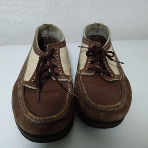 Russell Moccasin Leather Shoes Brown Size 7.5 Men's Vintage Style Bargain Good - Picture 1 of 10