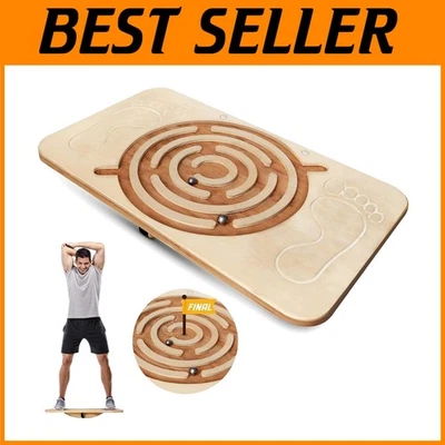 Tabla de equilibrio de madera profesional para entrenamiento de piernas Foto 1 de 4