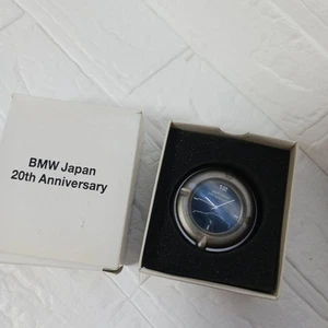 BMW Table Clock BMW Japan 20th Anniversary Silver - Picture 1 of 5
