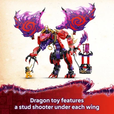 New MOC Ninjago Christmas Gift for Kids 8+ Thunderfang Dragon of Chaos Gift UK