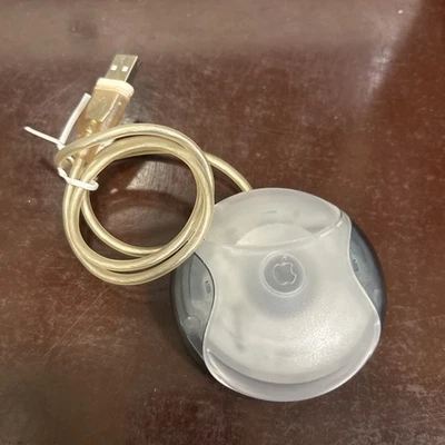  Apple GRAPHITE GRAY USB Round Mouse Model M4848 - Tested - Image 1 of 3