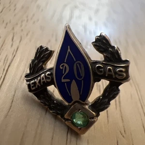 Vintage Texas Gas 20 Jahre Service Award Pin LGB 1/10 10k - Bild 1 von 14
