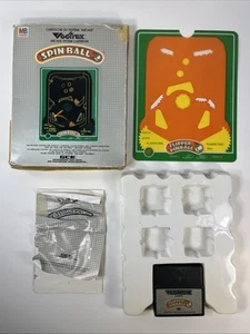 Spinball Vectrex w Box Overlay Manual Tray Cart Tested Works Pls Read Milton - Picture 1 of 24