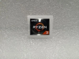AMD RYZEN 3 Cpu PC Logo Label Decal Case Sticker Badge Silver - Picture 1 of 4