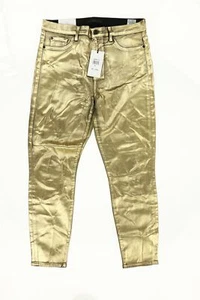 7 For All Mankind 254355 Womens High-Waisted Skinny Jeans Liquid Gold Size 31 - Picture 1 of 3