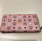 mcm long wallet rabbit Korean pink leather/02598