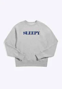 Sleepy Jones Logo Sweatshirt Mens XL Heather Gray Loungewear MSRP$138 - Picture 1 of 11