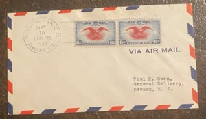 1938 National Air Mail Week Washington-Philadelphia-New York Cover - Picture 1 of 2