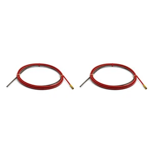 2 x MIG Liner Steel -  Binzel style - 1.0mm to 1.2mm - 5 Meter - Red - Steel - Bild 1 von 7