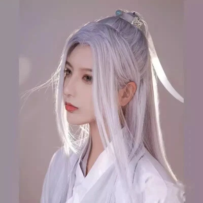 Ancient Hair Wig Chinese Unisex For Hanfu Cosplay Party Gifts Hairpiece Beauty - Image 1 of 4