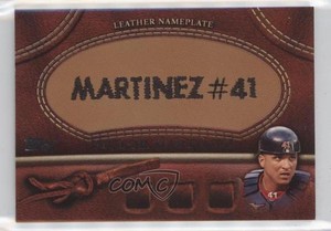 2011 Topps Manufactured Glove Leather Nameplate Victor Martinez #MGL-VM