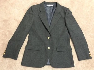 Vintage Ladies New Yorker 100% wool gray two buttons closure blazer size XS {2} - Picture 1 of 12