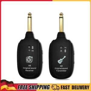 A8 UHF-Gitarren-Funksystem, Sender, Empfänger, eingebauter wiederaufladbarer Akk - Bild 1 von 9